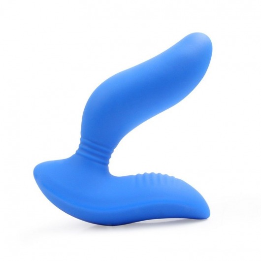 Синий вибромассажер простаты 3,5’’ Curve P-spot Massager - 12 см. - Erokay - в Москве купить с доставкой