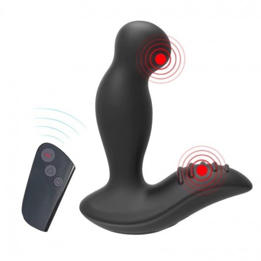 Черный вибромассажер простаты 3,5’’ Remote Control P-spot Massager - 12,5 см. - Erokay - в Москве купить с доставкой