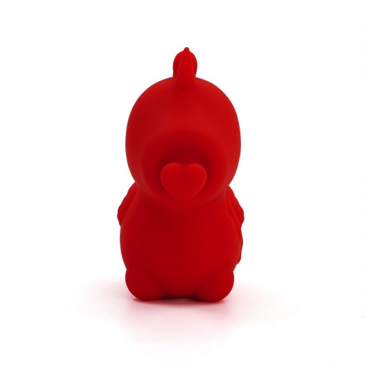 Красный клиторальный стимулятор Cupid’s Beau с пульсацией - Unihorn