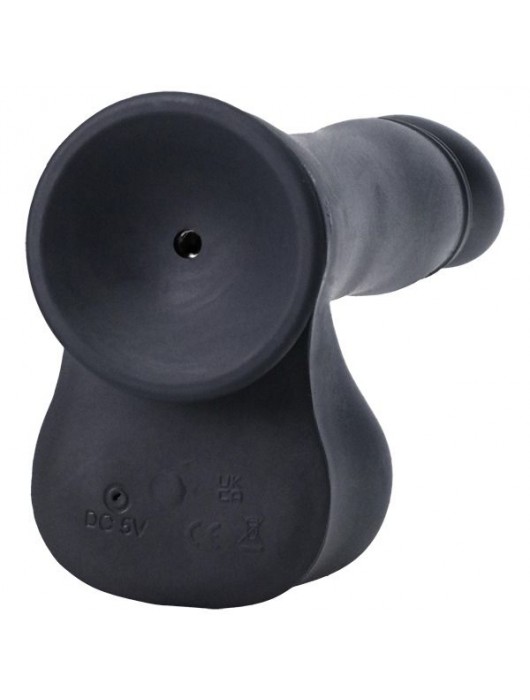 Черная мини-машина на присоске Piston Thruster - Doc Johnson - купить с доставкой в Москве