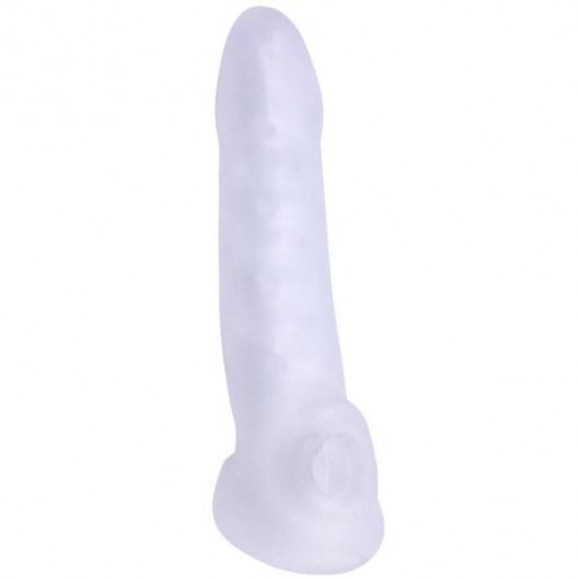 Толстая насадка-удлинитель с подхватом мошонки Jacked Up - Doc Johnson - в Москве купить с доставкой