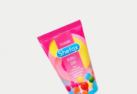 Интимная гель-смазка Shefox «Бабл гам» - 50 мл. - Shefox - купить с доставкой в Москве