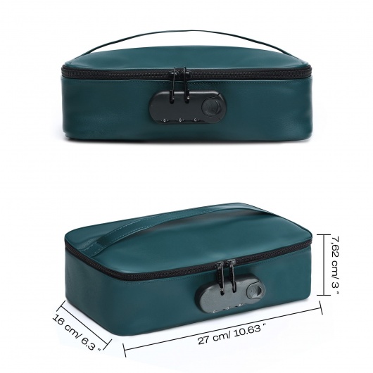 Зеленая сумочка для хранения игрушек Discreet Box - Dorcel - купить с доставкой в Москве