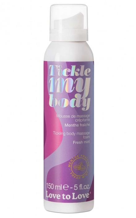 Массажная хрустящая пенка Tickle My Body Fresh Mint с ароматом мяты - 150 мл. - Love to Love - купить с доставкой в Москве