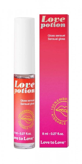 Возбуждающий блеск для губ Love Potion - 8 мл. - Love to Love - купить с доставкой в Москве
