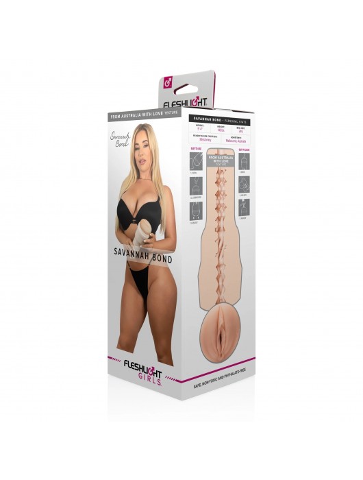 Мастурбатор-вагина Fleshlight Girls - Savannah Bond From Australia With Love - Fleshlight - в Москве купить с доставкой