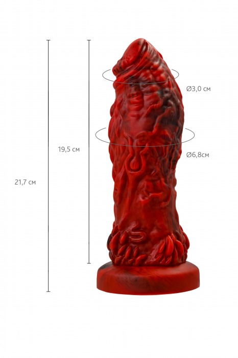 Силиконовый вибратор Monster Docus - 21,7 см. - ToyFa