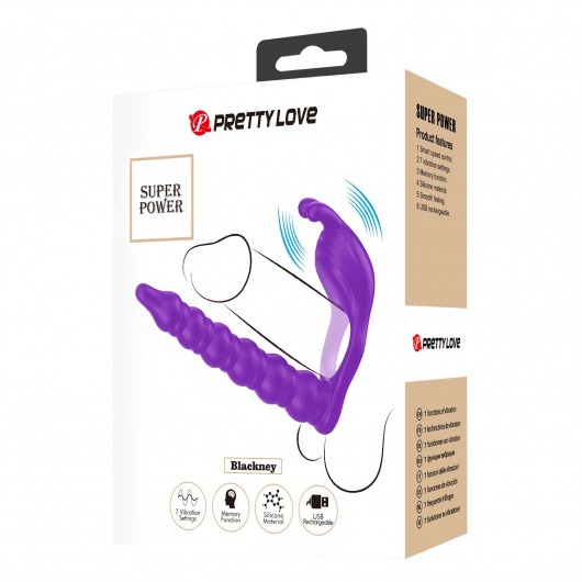 Лиловая насадка для двойного проникновения Blackney - Baile - купить с доставкой в Москве