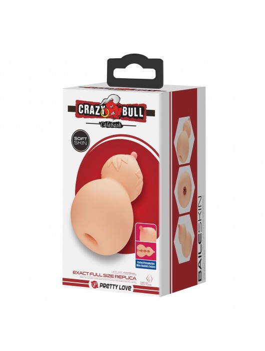 Телесный мастурбатор с соском Calabash - Baile - в Москве купить с доставкой