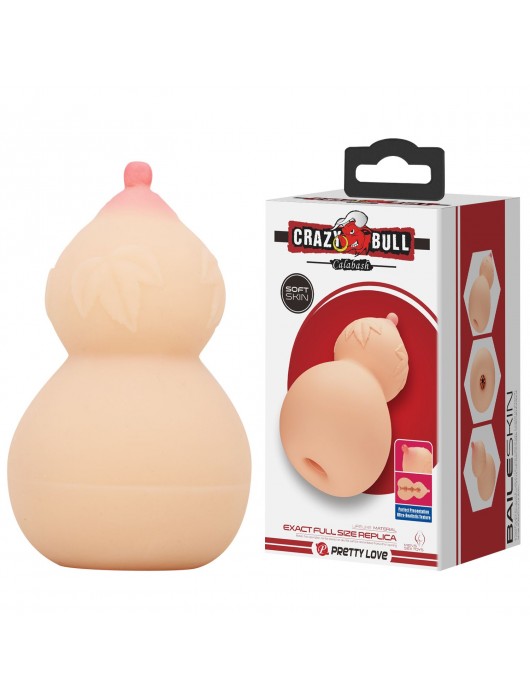 Телесный мастурбатор с соском Calabash - Baile - в Москве купить с доставкой