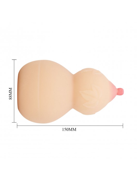 Телесный мастурбатор с соском Calabash - Baile - в Москве купить с доставкой