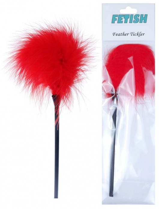 Красная пуховка для любовных игр - 28 см. - Boys of Toys - купить с доставкой в Москве