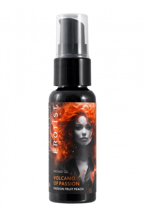 Гель с эффектом вибрации Volcano Of Passion со вкусом персика и маракуйи - 25 мл. - Erotist Lubricants - купить с доставкой в Москве