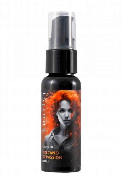 Гель с эффектом вибрации Volcano Of Passion со вкусом вишни - 25 мл. - Erotist Lubricants - купить с доставкой в Москве