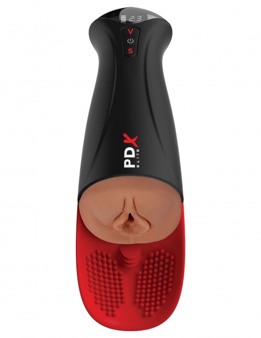 Мастурбатор-вагина в колбе с вибрацией Fuck-O-Matic Pro XL - Pipedream - в Москве купить с доставкой