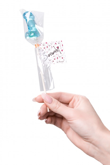 Набор из 2 мини-леденцов в форме члена со вкусом блю кюрасао - Sosuчki - купить с доставкой в Москве