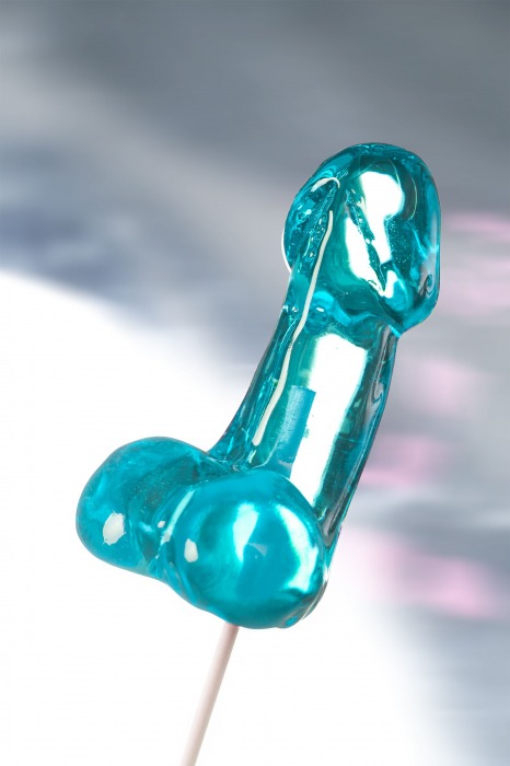 Набор из 2 мини-леденцов в форме члена со вкусом блю кюрасао - Sosuчki - купить с доставкой в Москве