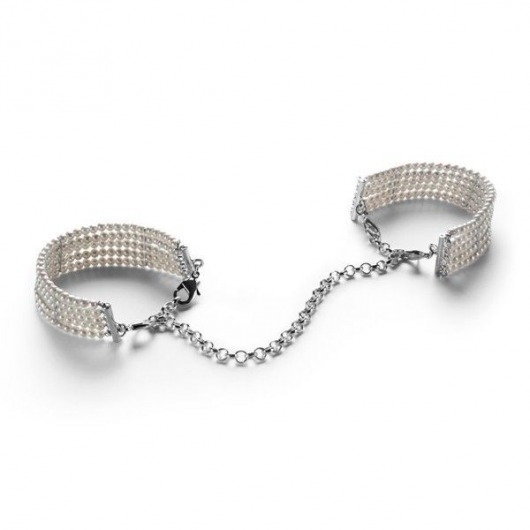 Дизайнерские наручники Plaisir Nacre Bijoux - Bijoux Indiscrets - купить с доставкой в Москве