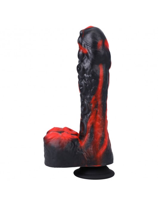 Черно-красная мини-машина на присоске Tendril Thruster - 21,6 см. - Doc Johnson - купить с доставкой в Москве