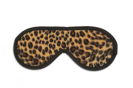Закрытая маска леопардовой расцветки - Пикантные штучки - купить с доставкой в Москве