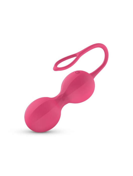 Розовые интерактивные вагинальные виброшарики Stella - Easy toys