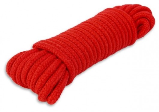 Красная веревка для связывания - 10 м. - Пикантные штучки - купить с доставкой в Москве