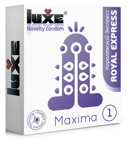 Презерватив Luxe Maxima WHITE  Королевский Экспресс  - 1 шт. - Luxe - купить с доставкой в Москве