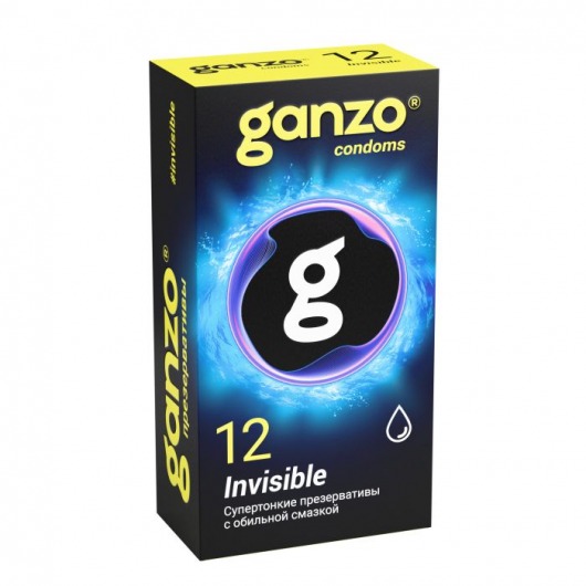 Супертонкие презервативы Ganzo Invisible - 12 шт. - Ganzo - купить с доставкой в Москве