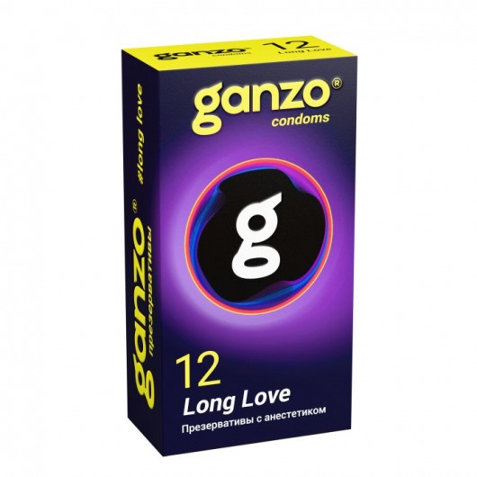 Презервативы с анестетиком для продления удовольствия Ganzo Long Love - 12 шт. - Ganzo - купить с доставкой в Москве