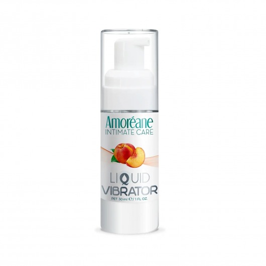 Жидкий вибратор со вкусом персика Amoreane Peach - 30 мл. - Amoreane - купить с доставкой в Москве
