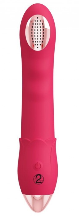 Малиновая насадка на душ с вибрацией Showers to orgasm - 20,1 см. - Orion - купить с доставкой в Москве