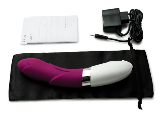 Фиолетовый вибратор украшенный лепестками Iris Deep Rose (LELO) - Lelo