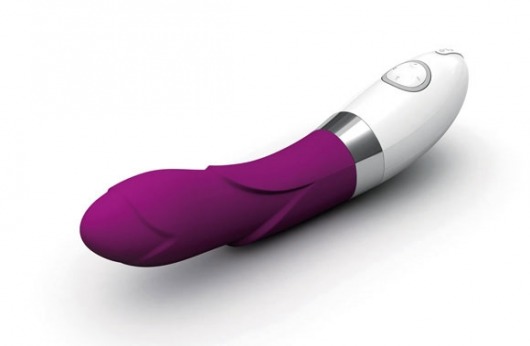 Фиолетовый вибратор украшенный лепестками Iris Deep Rose (LELO) - Lelo