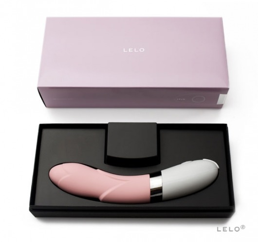 Розовый, украшенный лепестками вибратор Iris Pink - 22 см. - Lelo