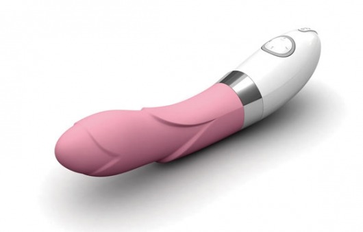 Розовый, украшенный лепестками вибратор Iris Pink - 22 см. - Lelo