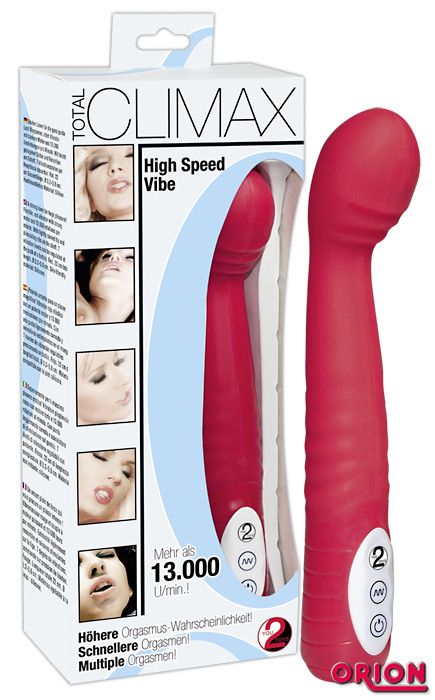 Красный вибратор Climax High Speed Vibe - 22 см. - Orion