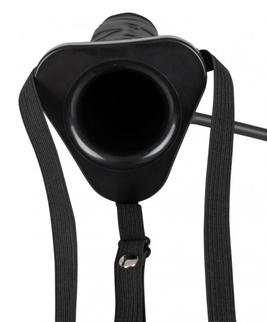 Полый страпон с эффектом увеличения Inflatable Strap-On - 18,5 см. - Orion - купить с доставкой в Москве