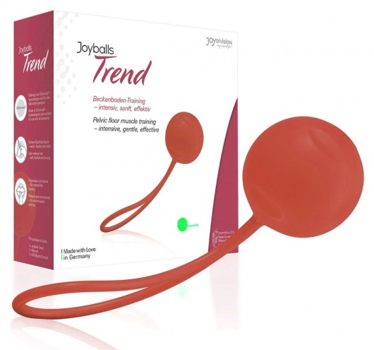 Красный вагинальный шарик Joyballs Trend Single - Joy Division