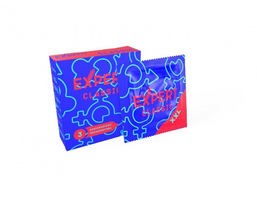 Презервативы увеличенного размера Expert Classic XXL - 3 шт. - Expert - купить с доставкой в Москве