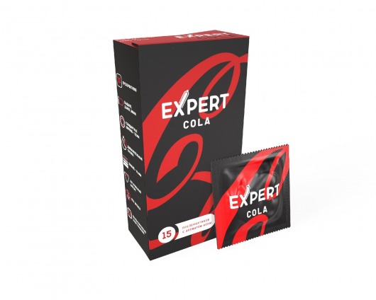 Презервативы с ароматом колы Expert Cola - 15 шт. - Expert - купить с доставкой в Москве