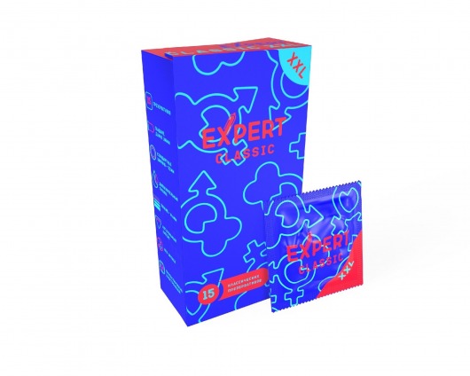 Презервативы увеличенного размера Expert Classic XXL - 15 шт. - Expert - купить с доставкой в Москве