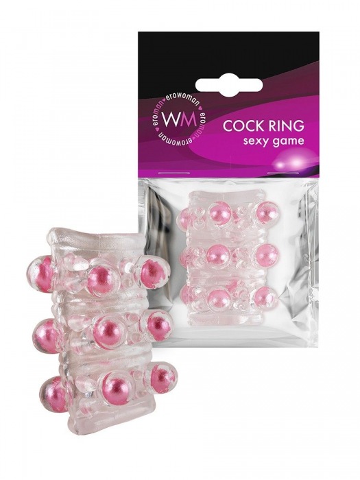 Прозрачная сквозная насадка на пенис с цветными шариками - Erowoman-Eroman - в Москве купить с доставкой Прозрачная сквозная насадка на пенис с цветными шариками - Erowoman-Eroman - в Москве купить с доставкой