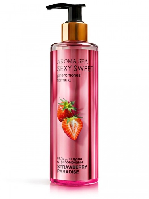 Гель для душа с феромонами и ароматом клубники Strawberry Paradise - 200 мл. -  - Магазин феромонов в Москве