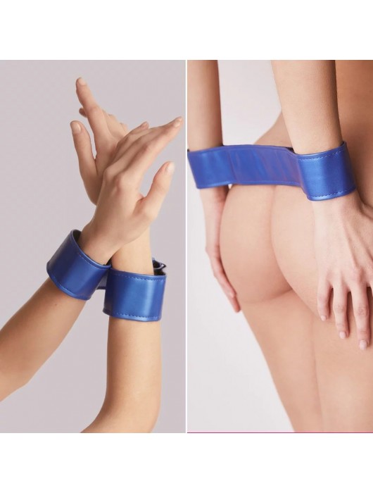 Синий пояс для страпона Strap-On-Me Harness Curious - Strap-on-me - купить с доставкой в Москве