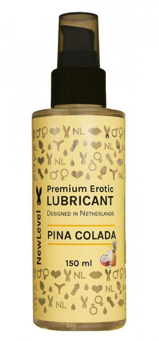 Ароматизированный лубрикант на водной основе NewLevel Pina Colada - 150 мл. - NewLevel - купить с доставкой в Москве