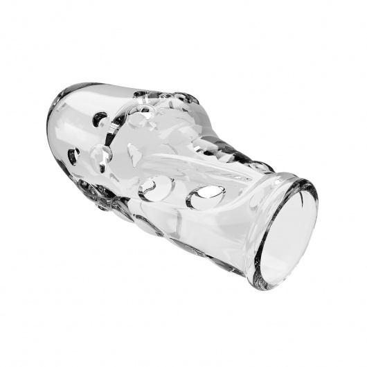 Прозрачная насадка на пенис Booker - 8 см. - Baile - в Москве купить с доставкой
