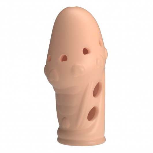 Телесная насадка на пенис Booker - 8 см. - Baile - в Москве купить с доставкой