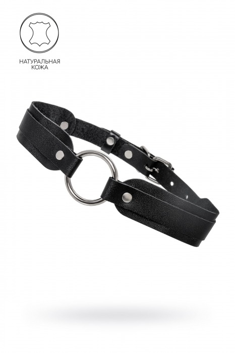 Черный кожаный чокер-ошейник со скруглёнными углами - Pecado - купить с доставкой в Москве