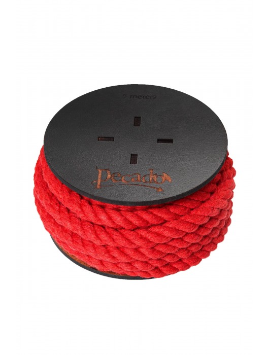 Красная веревка для шибари на катушке - 5 м. - Pecado - купить с доставкой в Москве