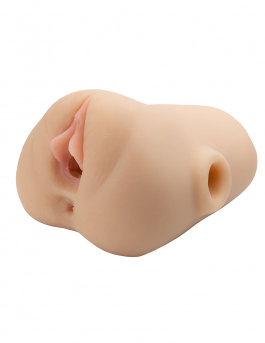 Телесный мастурбатор с вибрацией Double Pounder Vibrating Squeeze Stroker - Pipedream - в Москве купить с доставкой